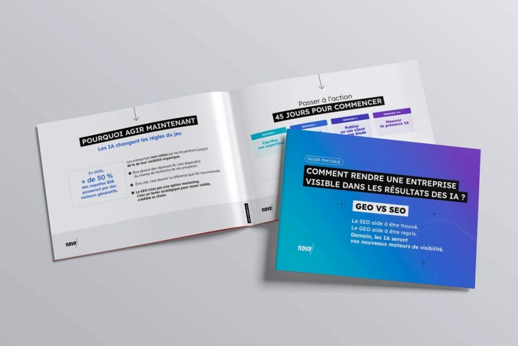 Agence Nova Guide GEO vs SEO comment être visible dans les résultats des IA