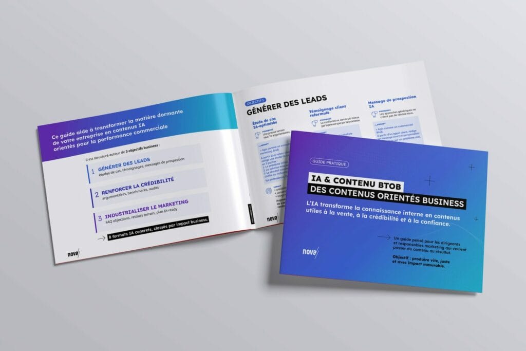 Agence Nova Guide IA et contenus BtoB