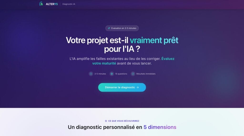 Preview diagnostic interactif B2B