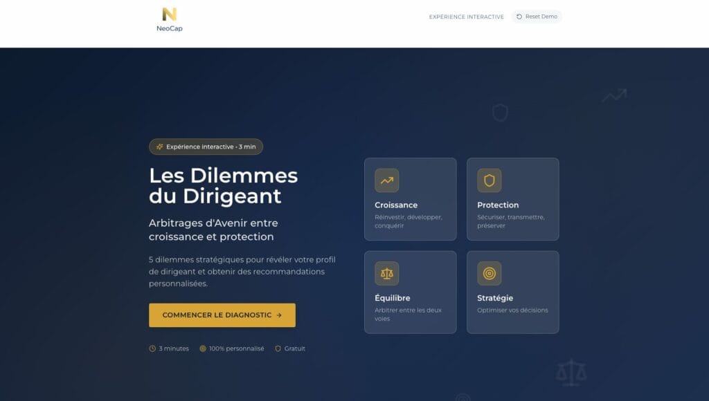 Preview questionnaire interactif B2B