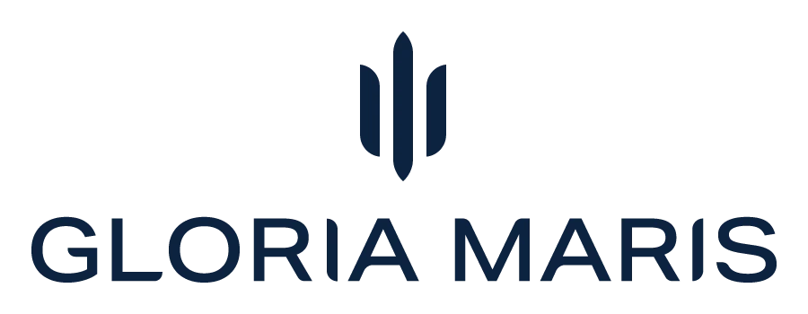 Logo Gloria Maris horizontal couleur, plateforme de marque premium