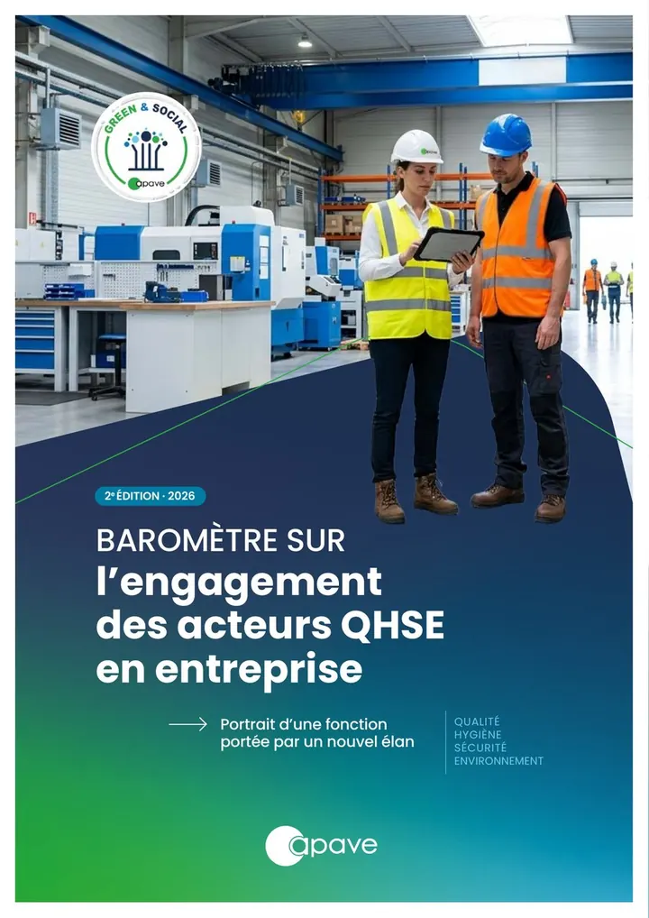 Couverture du baromètre 2026 sur l'engagement des acteurs QHSE en entreprise
